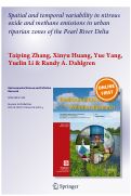 Cover page: Spatial and temporal variability in nitrous oxide and methane emissions in urban riparian zones of the Pearl River Delta