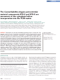 Cover page: The Caenorhabditis elegans pericentriolar material components SPD-2 and SPD-5 are monomeric in the cytoplasm before incorporation into the PCM matrix