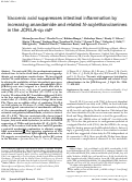 Cover page: Vaccenic acid suppresses intestinal inflammation by increasing anandamide and related N-acylethanolamines in the JCR:LA-cp rat[S]