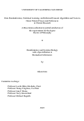 Cover page: Data Standardization, Federated Learning, and Informed Consent Algorithms and Tools to Honor Patient Privacy and Preferences in Clinical Research