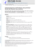 Cover page: Androgen responses to adrenocorticotropic hormone infusion among individual women with polycystic ovary syndrome