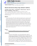 Cover page: Measles transmission during a large outbreak in California