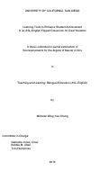 Cover page: Learning Tools to Enhance Student Achievement in an ASL-English Flipped Classroom for Deaf Students