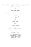 Cover page: Conservative Popular Appeals: The Electoral Strategies of Latin America’s Right Parties