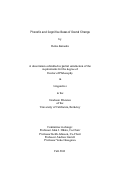 Cover page: Phonetic and Cognitive Bases of Sound Change