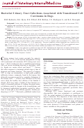 Cover page: Bacterial Urinary Tract Infections Associated with Transitional Cell Carcinoma in Dogs