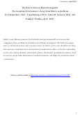 Cover page: The Role of Stress in Brain Development: The Gestational Environment's Long-Term Effects on the Brain.