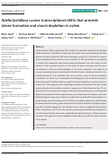 Cover page: Xylella fastidiosa causes transcriptional shifts that precede tylose formation and starch depletion in xylem.