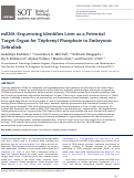 Cover page: mRNA-Sequencing Identifies Liver as a Potential Target Organ for Triphenyl Phosphate in Embryonic Zebrafish