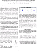 Cover page: The First Second of Symmetry: Visual Search during Symmetry Verification