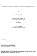 Cover page: Design Analysis of a Novel Wave Energy Converter Device 