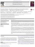 Cover page: Association between altered brain morphology and elevated peripheral endothelial markers — Implications for psychotic disorders