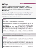 Cover page: Changes in Stage Distribution and Disease-Specific Survival in Differentiated Thyroid Cancer with Transition to American Joint Committee on Cancer 8th Edition: A Systematic Review and Meta-Analysis.