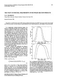 Cover page: The utility of spectral measurements of secondary reaction products