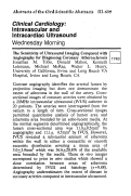 Cover page: THE SENSITIVITY OF ULTRASOUND IMAGING COMPARED WITH ANGIOGRAPHY FOR DIAGNOSING CORONARY ATHEROSCLEROSIS