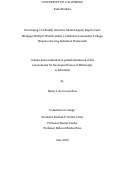 Cover page: Developing a Culturally Sensitive Student Equity Report Card: Bridging Multiple Worlds within a California Community College Hispanic-Serving Institution Framework