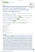 Cover page: A systematic review of population and patient perspectives and experiences as measured in Latin American and Caribbean surveys