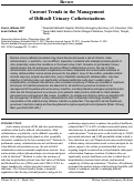 Cover page: Current Trends in the Management of Difficult Urinary Catheterizations