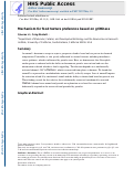 Cover page: Mechanism for food texture preference based on grittiness