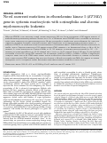 Cover page: Novel recurrent mutations in ethanolamine kinase 1 (ETNK1) gene in systemic mastocytosis with eosinophilia and chronic myelomonocytic leukemia.