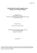 Cover page: Microturbine Economic Competitiveness: A Study of Two Potential Adopters