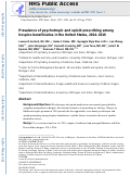 Cover page: Prevalence of psychotropic and opioid prescribing among hospice beneficiaries in the United States, 2014–2016