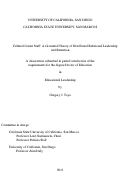 Cover page: Cultural center staff : a grounded theory of distributed relational leadership and retention