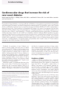 Cover page: Cardiovascular drugs that increase the risk of new-onset diabetes