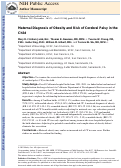 Cover page: Maternal Diagnosis of Obesity and Risk of Cerebral Palsy in the Child