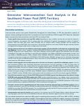 Cover page: Generator Interconnection Cost Analysis in the Southwest Power Pool (SPP) Territory