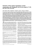 Cover page: Protection of mice against Trypanosoma cruzi by immunization with paraflagellar rod proteins requires T cell, but not B cell, function.