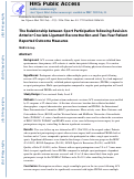 Cover page: Relationship Between Sports Participation After Revision Anterior Cruciate Ligament Reconstruction and 2-Year Patient-Reported Outcome Measures