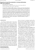 Cover page: Dynamics of zonal flow saturation in strong collisionless drift wave turbulence