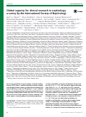 Cover page: Global capacity for clinical research in nephrology: a survey by the International Society of Nephrology