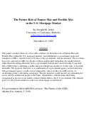 Cover page: The Future Role of Fannie Mae and Freddie Mac in the U.S. Mortgage Market