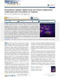 Cover page: Nested Metal Catalysts: Metal Atoms and Clusters Stabilized by Confinement with Accessibility on Supports