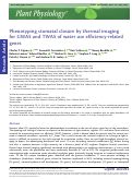 Cover page: Phenotyping stomatal closure by thermal imaging for GWAS and TWAS of water use efficiency-related genes