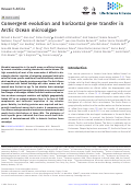 Cover page: Convergent evolution and horizontal gene transfer in Arctic Ocean microalgae