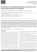 Cover page: Predictable and unpredictable deviance detection in the human hippocampus and amygdala.