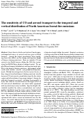 Cover page: The sensitivity of CO and aerosol transport to the temporal and vertical distribution of North American boreal fire emissions