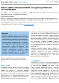 Cover page: Subcutaneous metastasis from an atypical pulmonary carcinoid tumor