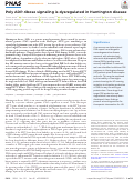 Cover page: Poly ADP-ribose signaling is dysregulated in Huntington disease.