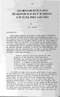 Cover page: Class Analysis and Politics in Africa: Some Observations on the Role of the Bourgeoisie in the Political Process in West Africa