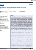 Cover page: Rethinking biodiversity patterns and processes in stream ecosystems