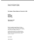 Cover page: Design Of Platoon Maneuver Protocols For IVHS