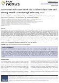 Cover page: Excess natural-cause deaths in California by cause and setting: March 2020 through February 2021