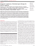 Cover page: Integrome signatures of lentiviral gene therapy for SCID-X1 patients.