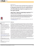 Cover page: Use of a Conformational Switching Aptamer for Rapid and Specific Ex Vivo Identification of Central Nervous System Lymphoma in a Xenograft Model