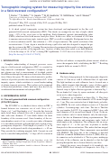 Cover page: Tomographic imaging system for measuring impurity line emission in a field-reversed configurationa)