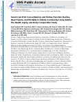 Cover page: Serum Calcitriol Concentrations and Kidney Function Decline, Heart Failure, and Mortality in Elderly Community-Living Adults: The Health, Aging, and Body Composition Study